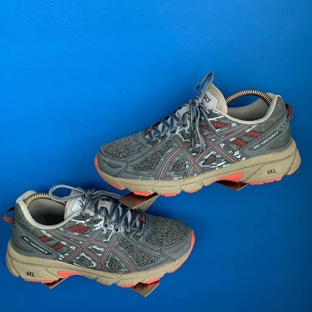Asics Womens Gel Venture 6 1012A504 Blue Running Shoes Sneakers Size 8.5